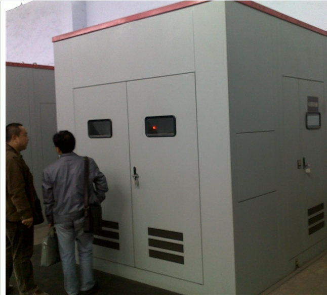 保定伊诺尔电气发往陕西榆林煤矿10KV消弧线圈柜接受客户验收